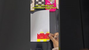 DIY Mini McDonald’s Happy Meal box tutorial | PaperCraft #shorts #papercraft – Craft With Faiza