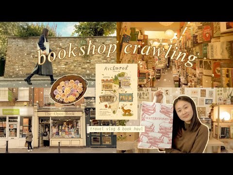 exploring cute bookshops in richmond for a day ☕️🦔🍂 ep.1 of cottage tales & book trails~