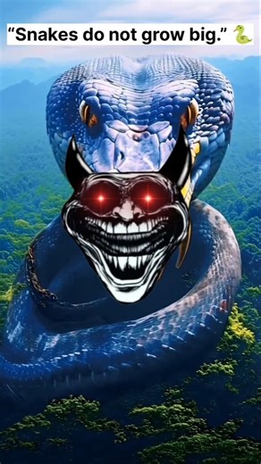 People think snakes stay small…But nature has a different