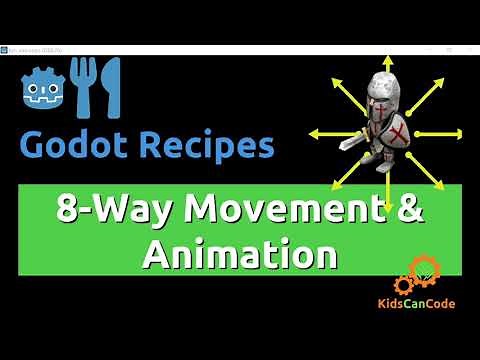 Godot Recipe: 8-way Movement & Animation