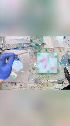 Soft focus background painting that actually works #paintingtutorial #acrylicart #technique