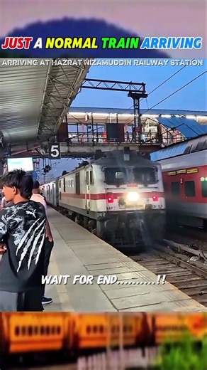Rajdhani Express Grand Arrival at Hazrat Nizamuddin 🚄🔥 | High Speed Entry