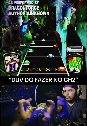 INTRO Through the fire and flames Versao Guitar Hero 2 #guitarhero #clonehero #ps2 #dragonforce #retro