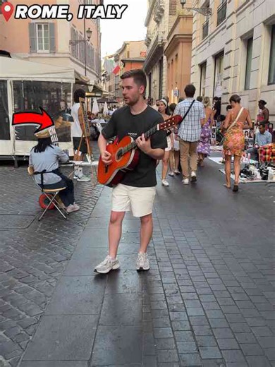 My Guitar Got Sprayed in Rom By a Random Street Artist