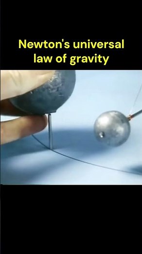Newton's universal law of gravity TOP demo