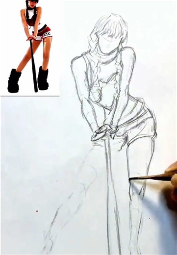 Quick Figure Drawing Practice #drawing #artfundamentals #fyp #howtodraw #figuredrawing