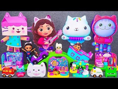 GABBY’S DOLLHOUSE Collection Unboxing ASMR | Mystery Gabby & Cakey Cat & Baby Box & DJ Catnip Boxes