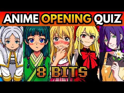 ANIME OPENING QUIZ🔥 - 100 Openings [8 Bits Edition!]