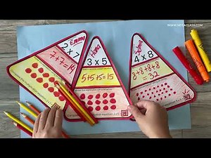 Halloween Candy Corn Craft | Math Activity Multiplication Facts & Math Fluency Practice