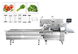 [Hot Item] Automatic Commercial Flow Pack Large Vegetable and Fruit Pillow Packing Machine for Flow Line Packaging
