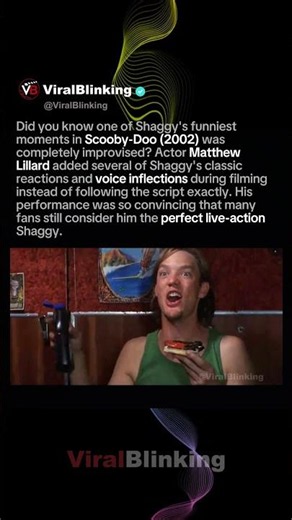 Shaggy's Funniest Line #ScoobyDoo #MatthewLillard #Shaggy #MovieFacts #Shorts