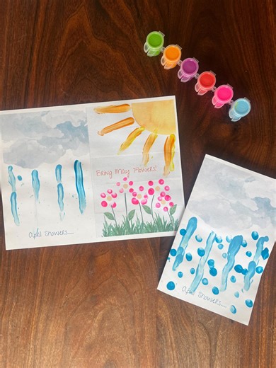 Low Prep Spring Printable Craft Activity (toddler to Elementary) | April Showers Bring May Flowers - Etsy