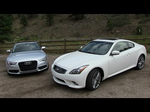 2013 Audi A5 vs Infiniti G37 Coupe 0-60 MPH Mile High Mashup Review