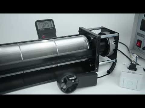 LWCE-120380SN-01 EC Cross-Flow Fan Performance Test