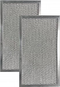 Air Filter Factory Replacement For SB08087233, AP3686282, 1606678, PS12683459 Broan Nutone 6 x 11.25 x 0.38 Inches Aluminum Mesh Grease Range Hood Vent Filter 2-Pack