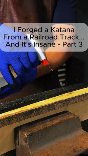 Forging a Katana From a Railroad Track — Step-by-Step Process