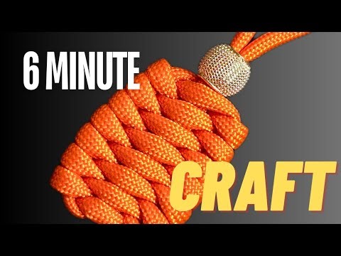 6-Minute Paracord Project (The Perfect Keychain for your Keys!)