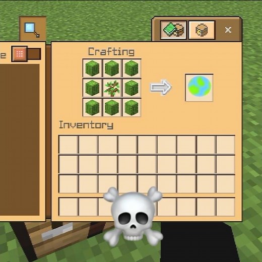 Crafting Green Earth 🗿in Minecraft 🔥