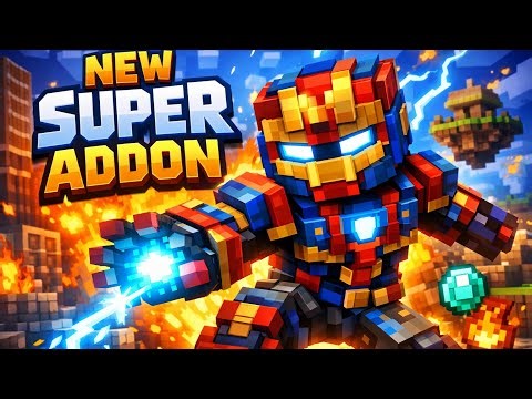 Minecraft NEW SUPER ADDON 🔥 | OP Superhero Powers | MCPE Addon