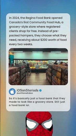 In 2024, the Regina Food Bank opened Canada’s first Community Food Hub, a grocery-style store where