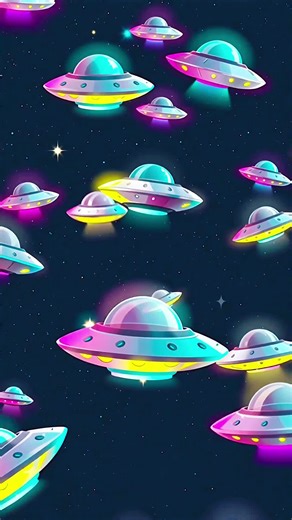 Cute UFO Animated Live Wallpaper Loop #LiveWallpaper #wallpapers #ufos #screensaver #background