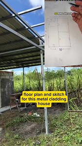 Floor plan and skitch reveal for this metal cladding house streamline design. #rblifestyle #fypシviralシ2025 #fypviralシ #fypシ #woodworking #HomeMaintenance #homeservices #homerenovation #Renovation #carpentry #lowcost #metalcladding #house #design #tips #ideas | 𝐏𝐫𝐨𝐛𝐢𝐧𝐬𝐲𝐚𝐧𝐨𝐧𝐠 𝐏𝐮𝐫𝐝𝐨𝐲