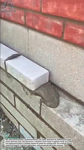 Brick Wall Repair Technique | Fast Masonry Replacement for a Stronger Finish
