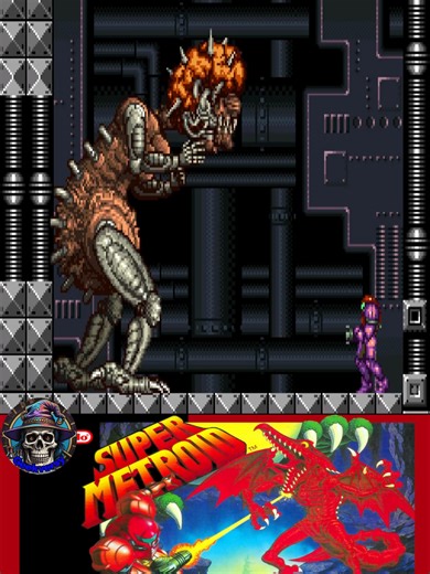 Super Metroid (SNES) - Final Boss - Mother Brain#supermetroid