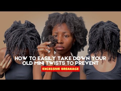 How to Take Down Mini Twists WITHOUT Breakage | Natural Hair Tips