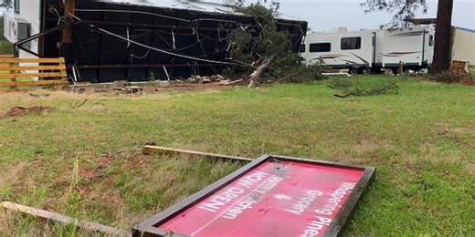 Whispering Pines RV Park damaged, but no major injuries