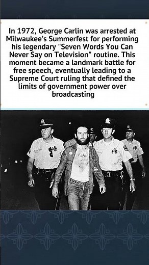 George Carlin: Arrested for Seven Dirty Words (1972) 🚔