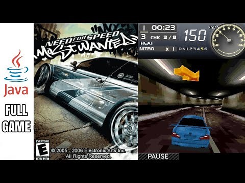 NEED FOR SPEED MOST WANTED 2005 - Java Game (Full Gameplay No Commentary)