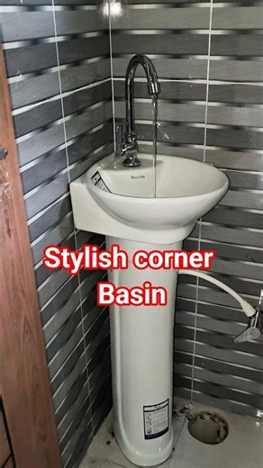 Corner basin design | Bathroom remodels | Hasan sanitary work