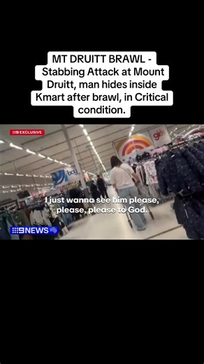 #fyp A 22 year-old man is fighting for life after a stabbing attack Police say is linked to Sydney’s ‘Postcode Wars’. 18 year-old arrested late this afternoon. @9News Sydney #xyzbca #crime #youthcrime #postcode #mtdruitt #mountdruitt #2770 #kmart #westfield