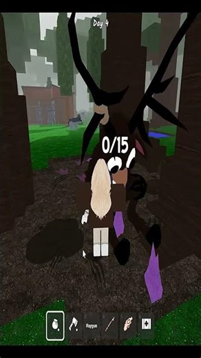 The deer is hurt in 99 Nights in the Forest #99nightintheforest #roblox