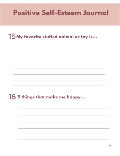 Self-esteem Workbook for Kids | Printable Therapy Worksheets for Children | Mental Health & Feelings Activities | SEL Resource - Etsy