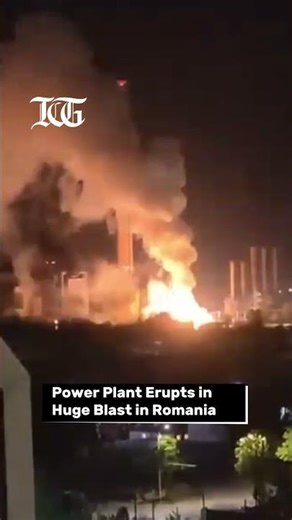 Massive Power Plant Explosion in Romania 😳 Huge Blast Caught on Camera