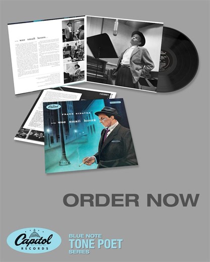 Frank Sinatra's seminal 1955 album In The Wee Small Hours is set to be reissued in Capitol/ Blue Note's acclaimed Tone Poet Audiophile Vinyl Series on November 14 for the album’s 70th anniversary. With arrangements by Nelson Riddle, this reissue is produced for release by Joe Harley and mastered by Kevin Gray from the original analog master tapes, pressed on 180g vinyl at Record Technology Inc. (RTI), and comes packaged in a deluxe gatefold tip-on jacket featuring session photos by William Claxt