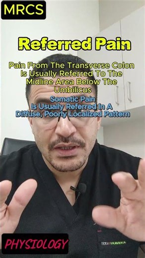 REFERRED PAIN PHYSIOLOGY #mrcsstudy #mrcsparta #boardexam2026