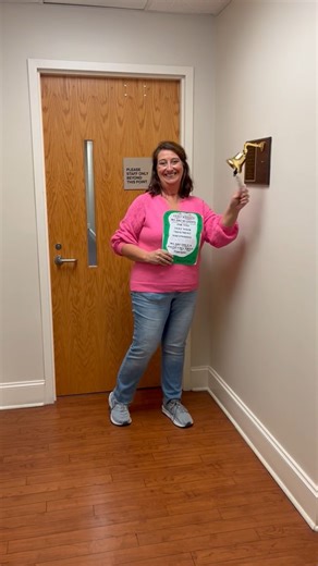 Today we celebrate Vicky Warren, a Breast Cancer warrior who rang the bell after finishing radiation! We’re so proud of your courage and determination. Congratulations, Vicky! | Wilson Medical Center