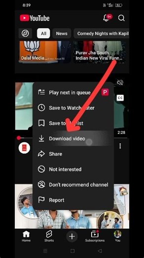 How to download YouTube video | YouTube video kaise download Karen | download YouTube video#shorts