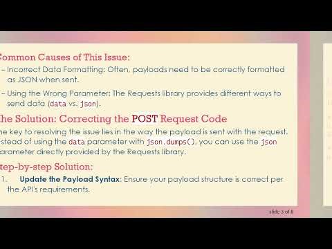 How to POST Request with Multiple Objects in Python: A Guide to Fixing Common Issues