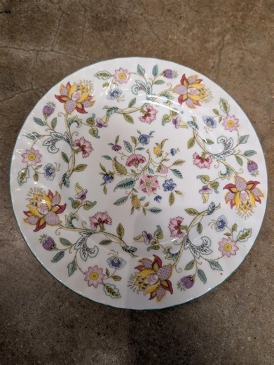 Vintage Minton Haddon Hall Salad Plate – B-1451 Bone China Made in England – Floral Chintz With Green Trim – 8" Replacement China - Etsy UK