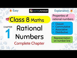 Class 8 Rational Numbers | Class 8 maths chapter 1 rational numbers