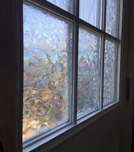 Window Privacy Film, Rainbow Window Clings, 3D Stained Glass Window Decals, Static Cling Decorative Window Vinyl, Prism Effect - Etsy