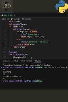 Python Basics - Memoization using Decorator