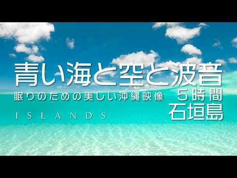 眠れる癒しの海 心地いい波の音 5時間｜石垣島｜BGV 睡眠 リラックス 作業 環境映像
