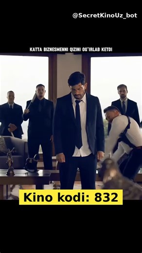 Secret Kinolar O’zbek tilida on Instagram: "Obuna bo'lishni unutmang! Yangi Kino kodi: 832 Telegram botdan hech qanday obunalarsiz yuklab oling! Bot manzili bioda yoki telegramdan: @SecretKinoUz_bot deb qidiring va kino kodini kiriting. #Ekshen #Triller"