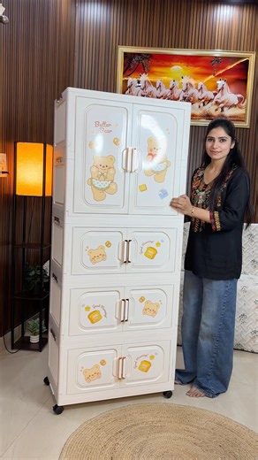 8 Door Foldable Wardrobe Unboxing 🔥 Best Plastic Cupboard for Home #wardrobe #homeessentials