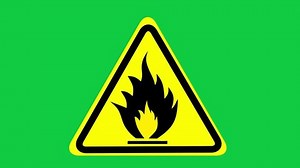 Flammable Material Warning Triangle Sign Animated: стоковое видео (без лицензионных платежей), 1110608923 | Shutterstock